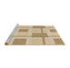 Sideview of Machine Washable Transitional Bronze Brown Rug, wshpat851brn