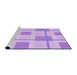 Sideview of Machine Washable Transitional Purple Rug, wshpat851pur