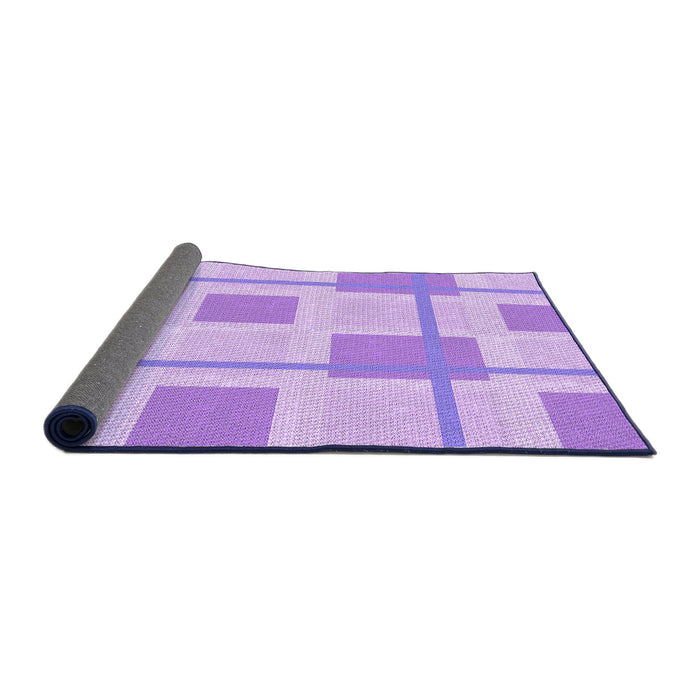Thickness of Patterned Purple Rug, pat851pur