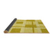 Thickness of Patterned Bold Yellow Rug, pat851yw