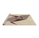 Sideview of Machine Washable Transitional Wheat Beige Rug, wshpat852brn