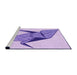 Sideview of Machine Washable Transitional Purple Rug, wshpat852pur