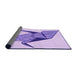 Thickness of Patterned Purple Rug, pat852pur