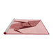 Sideview of Machine Washable Transitional Red Rug, wshpat852rd