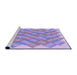 Sideview of Machine Washable Transitional Purple Rug, wshpat853pur