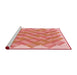 Sideview of Machine Washable Transitional Bright Orange Rug, wshpat853rd