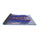 Thickness of Patterned Amethyst Purple Rug, pat854blu