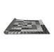 Thickness of Patterned Silver Gray Rug, pat855gry