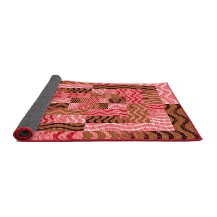 Thickness of Patterned Red Rug, pat855rd