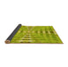 Thickness of Patterned Dark Yellow Green Rug, pat856yw