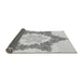 Thickness of Patterned Gunmetal Gray Rug, pat858gry