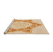 Sideview of Machine Washable Transitional Khaki Gold Rug, wshpat858org