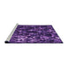 Sideview of Machine Washable Transitional Purple Rug, wshpat859pur