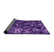 Thickness of Patterned Purple Rug, pat859pur