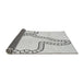 Thickness of Patterned Platinum Gray Rug, pat86gry