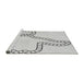 Sideview of Machine Washable Transitional Platinum Gray Rug, wshpat86gry