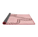 Thickness of Patterned Pink Rug, pat86rd