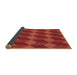 Thickness of Patterned Red Rug, pat861brn