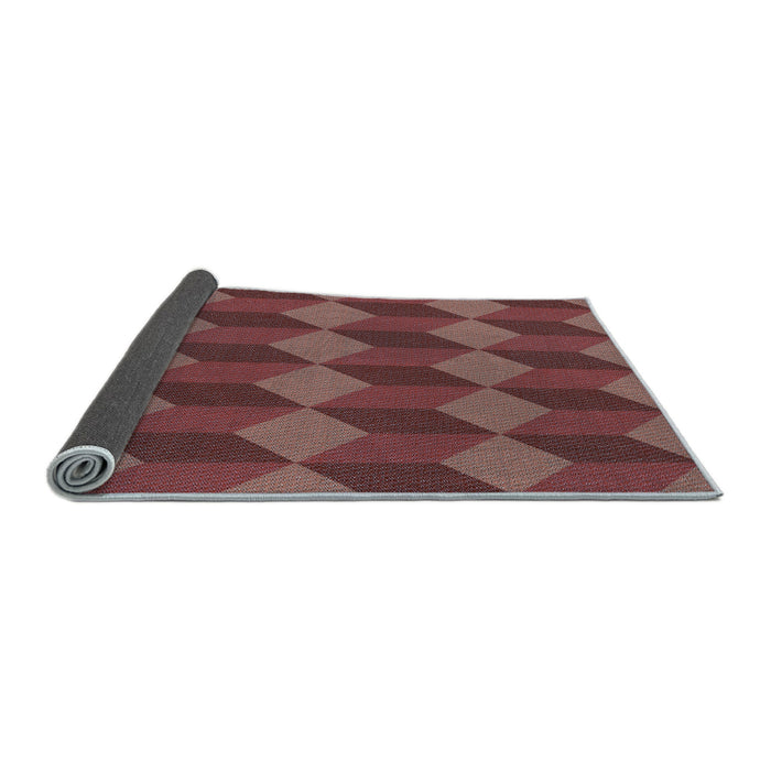 Thickness of Patterned Red Rug, pat861lblu