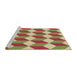 Sideview of Machine Washable Transitional Red Rug, wshpat862brn