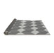 Thickness of Patterned Silver Gray Rug, pat862gry