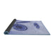 Thickness of Patterned Blue Rug, pat863blu