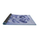 Thickness of Patterned Periwinkle Purple Rug, pat864blu