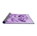 Thickness of Patterned Purple Rug, pat864pur