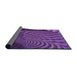 Thickness of Patterned Purple Rug, pat865pur