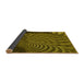 Thickness of Patterned Bakers Brown Rug, pat865yw