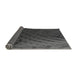Thickness of Patterned Charcoal Black Rug, pat866gry