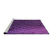 Sideview of Machine Washable Transitional Dark Orchid Purple Rug, wshpat866pur