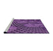 Sideview of Machine Washable Transitional Purple Rug, wshpat867pur