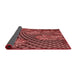 Thickness of Patterned Cranberry Red Rug, pat867rd