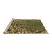 Sideview of Machine Washable Transitional Brown Rug, wshpat868brn