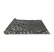 Thickness of Patterned Charcoal Black Rug, pat868gry