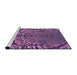 Sideview of Machine Washable Transitional Orchid Purple Rug, wshpat868pur