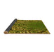 Thickness of Patterned Green Rug, pat868yw