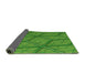 Thickness of Patterned Green Rug, pat869grn