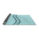 Thickness of Patterned Diamond Blue Rug, pat87lblu