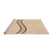 Sideview of Machine Washable Transitional Moccasin Beige Rug, wshpat87org