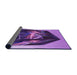 Thickness of Patterned Violet Purple Rug, pat871pur