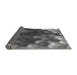 Thickness of Patterned Gunmetal Gray Rug, pat872gry