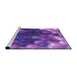 Sideview of Machine Washable Transitional Purple Rug, wshpat872pur