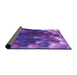 Thickness of Patterned Purple Rug, pat872pur