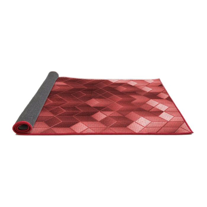 Thickness of Patterned Red Rug, pat872rd