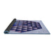 Thickness of Patterned Deep Periwinkle Purple Rug, pat873blu