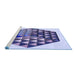 Sideview of Machine Washable Transitional Deep Periwinkle Purple Rug, wshpat873blu