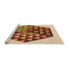Sideview of Machine Washable Transitional Mahogany Brown Rug, wshpat873org