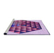 Sideview of Machine Washable Transitional Mauve Purple Rug, wshpat873pur